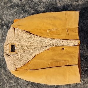 Vintage leather/fur coat